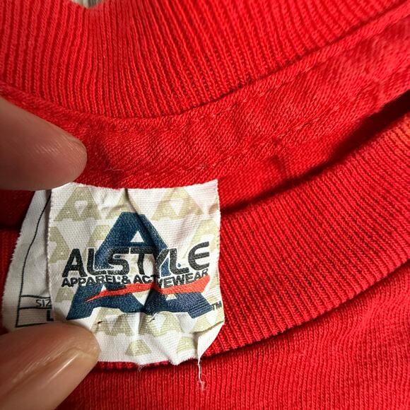 Dan Gibbons Turkey Trot Tie Dye Long Sleeve Shirt Large Alstyle #30 Hockey Tee - Picture 8 of 9